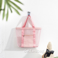 Benutzerdefinierte extra große Kapazität Travel Pool wasserdichte PU -faltbare Luxusbeutel Außen Reißverschluss Pocket Mesh Beach Bag mit Tasche